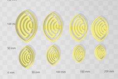 Pattern Petal 2 Earring Clay Cutter - Cookie Cutter Product Image 2