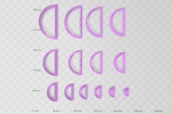 Half Circle 3 Clay Cutter - Cookie Cutter STL File Product Image 3