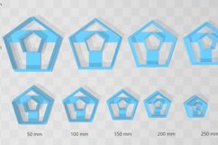 Pentagon 2 Clay Cutter - Cookie Cutter STL File Product Image 2