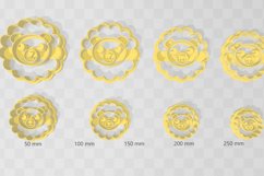 Clay Cutter STL File - Cartoon Lion Clay Cutter Earring -C Product Image 2