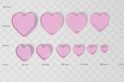 Clay Cutter STL File - Heart Closed Bezel 2 - Earring Digita Product Image 2