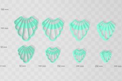 Clay Cutter STL File Frill Drop 4- Earring Digital File Down Product Image 2