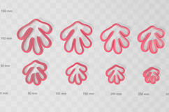 Clay Cutter STL File Matisse 2- Seaweed Coral Earring Digita Product Image 2