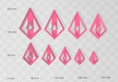 Kite 2 Clay Cutter - Cookie Cutter STL File Product Image 2