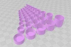 Mega Bundle Cylinder Vase STL File - Digital Download -45 Si Product Image 2