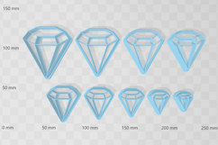 Clay Cutter STL File Diamond Crystal- Mystic Earring Digital Product Image 2