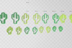 Mirrored Cactus Cutter - Tropical Summer STL Digital File Do Product Image 2