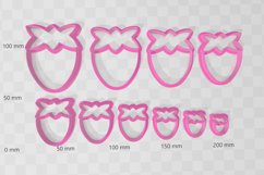 Clay Cutter STL File Strawberry Fruit 1- Summer Earring Digi Product Image 2