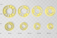 Circle Donut 2 Earring Clay Cutter - Cookie Cutter STL File Product Image 2
