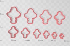 Mushroom 1 Earring Clay Cutter - Cookie Cutter Product Image 3