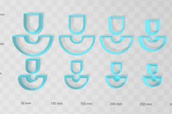 Modern Circle 2 Combo Clay Cutter - Cookie Cutter STL File Product Image 2