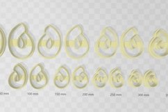 Clay Cutter STL File - Twist 1 - Modern Minimalistic Earring Product Image 2