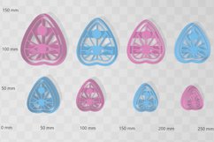 Eye Planchette 1 Clay Cutter - Halloween STL Digital File Do Product Image 2