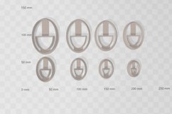 Clay Cutter STL File Minimalist Oval 2- Modern Donut Geometr Product Image 2