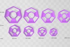 Heptagon 2 Clay Cutter Earring -Cookie Cutter Product Image 2