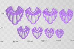 Clay Cutter STL File Frill Drop 8- Earring Digital File Down Product Image 2