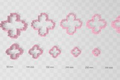 Flower 1 Clay Cutter - Floral Botanical STL Product Image 2