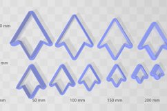 Futuristic Shape 1 Clay Cutter Earring -Cookie Cutter Product Image 2