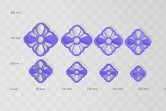 Clay Cutter STL File Art Deco Square - Earring Digital File Product Image 2