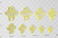 Mushroom 3 Earring Clay Cutter - Cookie Cutter Product Image 2