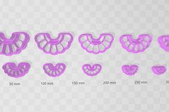 Half Frill 3 Earring Clay Cutter - Cookie Cutter Product Image 2