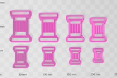 8 Designs of Column Clay Cutter - Cookie Cutter STL File Product Image 11