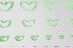 Half Circle 4 Clay Cutter - Cookie Cutter STL File Product Image 2