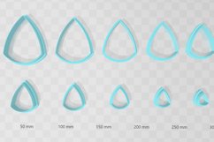 Curved Triangle 1 Clay Cutter - Cookie Cutter STL File Product Image 2