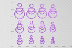 Earring Combo 3 Clay Cutter Cookie Cutter STL Product Image 2