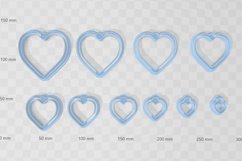 Clay Cutter STL File - Heart Open Bezel with add on - Earrin Product Image 2