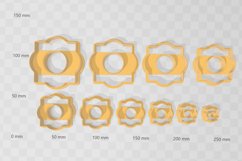Clay Cutter STL File Moroccan Quatrefoil Donut- Earring Product Image 2