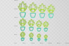 Clay Cutter STL File - Succulent Combo 1 - Earring Digital F Product Image 2