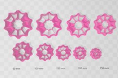 Web Circle 4 Earring Clay Cutter - Cookie Cutter STL File Product Image 2