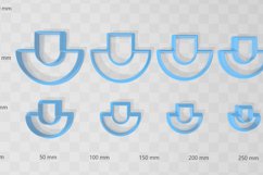 Modern Circle 1 Clay Cutter - Cookie Cutter STL File Product Image 2