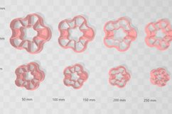 Wave Shape 4 Earring Clay Cutter - Cookie Cutter STL Files Product Image 2