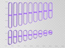 25mm Wide Rectangle Clay Cutter- Earring, Cuff Cutter Product Image 2