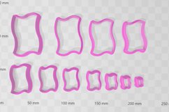 Wiggle Rectangle 1 Clay Cutter - Cookie Cutter STL File Product Image 2