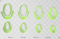 Boho Oval 2 Clay Cutter - Cookie Cutter STL File Product Image 2