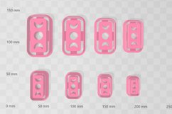 Triple Moon 3 Clay Cutter - Cookie Cutter STL File Product Image 2