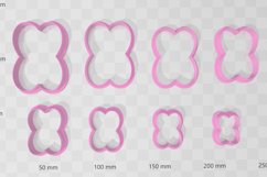 Flower Rectangle 1 Clay Cutter - Cookie Cutter STL File Product Image 2