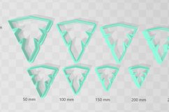 Futuristic Leaf 1 Clay Cutter Earring -Cookie Cutter Product Image 2