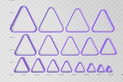 Rounded Triangle 1 Clay Cutter - Cookie Cutter STL File Product Image 2