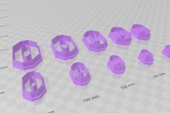 Long Octogon 2 Clay Cutter - Cookie Cutter STL File Product Image 2