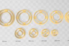 7.5mm Wide Circle Bezel Earring Clay Cutter -Cookie Cutter Product Image 2