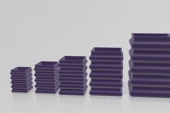 Square Wobble Vase 2STL File - Digital Download -5 Sizes- H Product Image 2