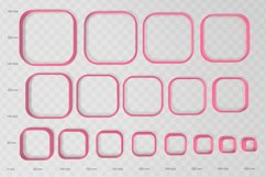 Rounded Square 1 Clay Cutter - Cookie Cutter STL File Product Image 2