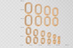Clay Cutter STL 3mm Thick Chain 1- Earring Digital File Down Product Image 2