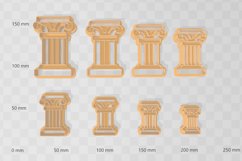 Column 4 Clay Cutter - Cookie Cutter STL File Product Image 2