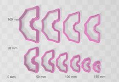 Clay Cutter STL File - Half Cobweb 1 Clay Cutter Earring -C Product Image 2