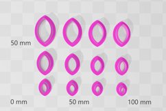 Stud Micro Leaf Petal Clay Cutter - Cookie Cutter Stl Product Image 2